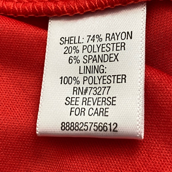 Candies Juniors Red Lacey Dress.  Sz.  XS. Fully Lined. - Picture 13 of 15